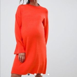 ASOS Maternity Fluffy Yarn Dress (NWT)